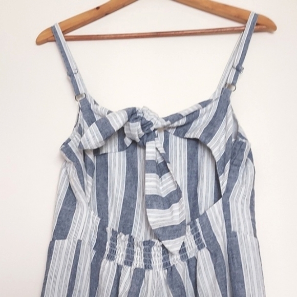 Rails Teresa Cannes Stripe Jumpsuit Linen Jumpsuit Blue White Size XS - Picture 7 of 16